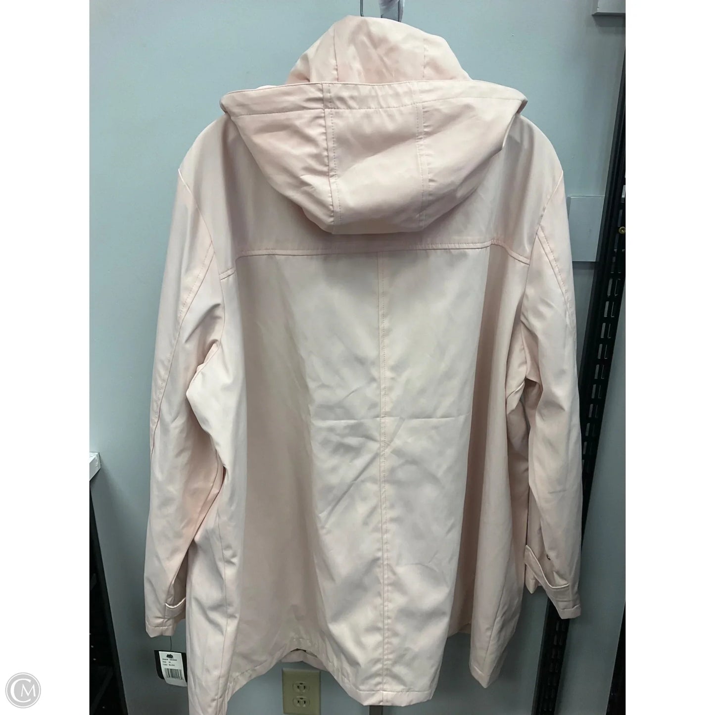 Jacket Windbreaker By Weatherproof In Pink, Size: 3x