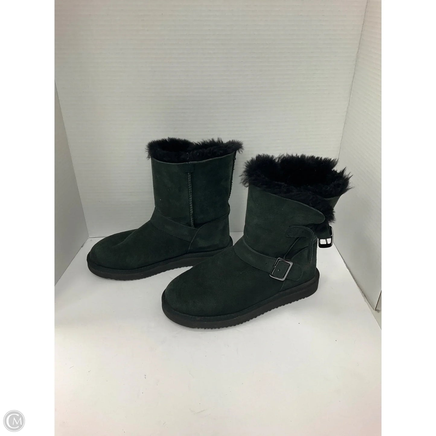 Boots Ankle Flats By Clothes Mentor In Black, Size: 6