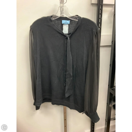 Top Long Sleeve By Cece In Black, Size: Xl