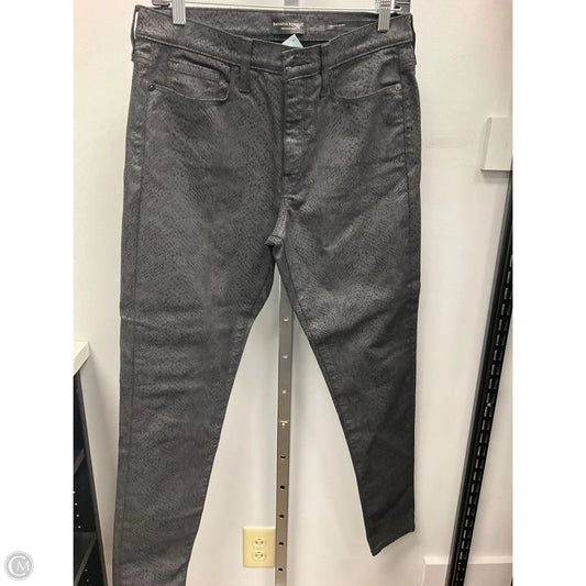 Jeans Skinny By Banana Republic In Black, Size: 10l