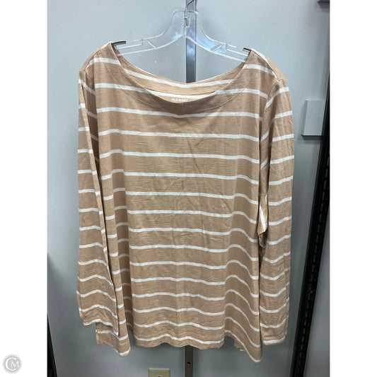 Top 3/4 Sleeve By Old Navy In Striped Pattern, Size: 4x