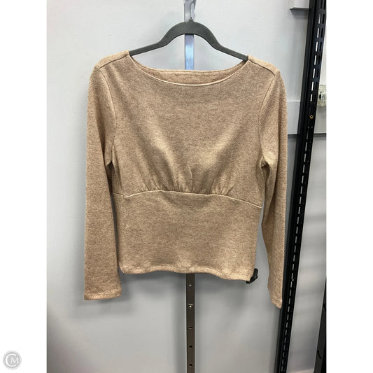 Top Long Sleeve By Banana Republic In Gold, Size: M