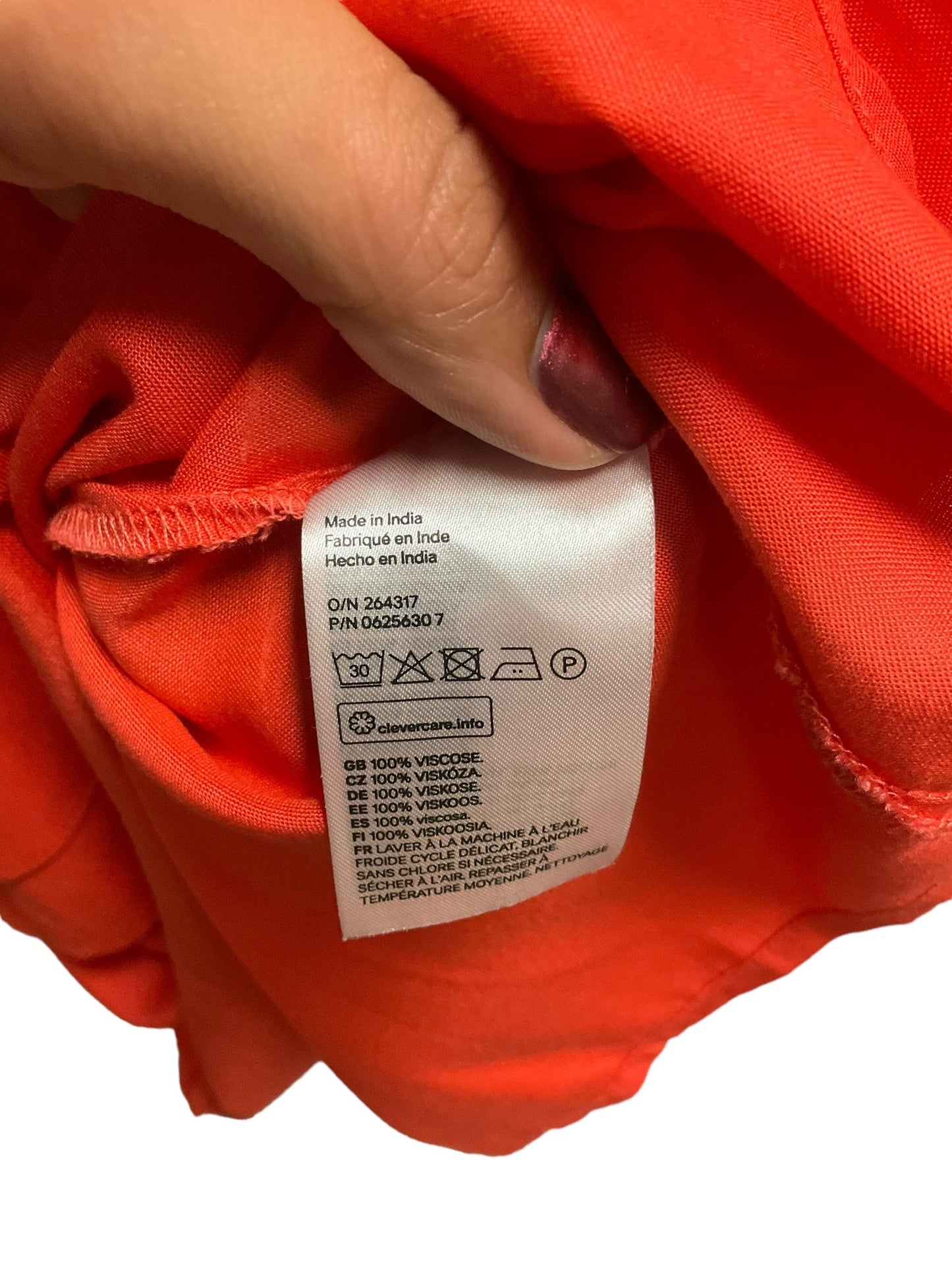 Orange Top Sleeveless H&m, Size 6