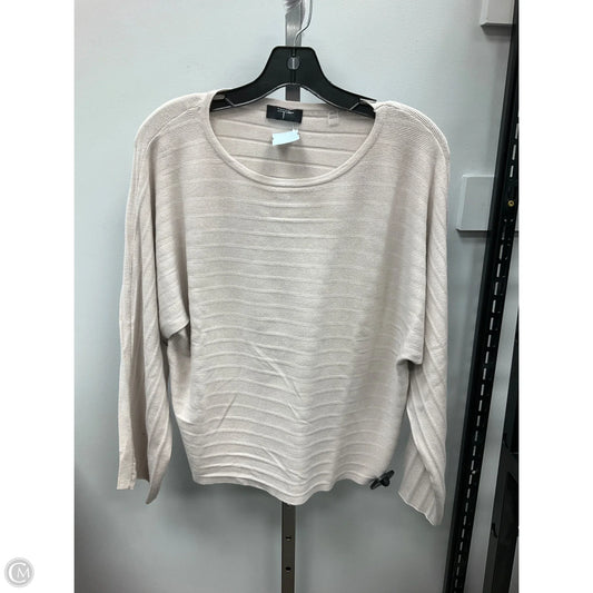 Top Long Sleeve By T Tahari In Cream, Size: Xs
