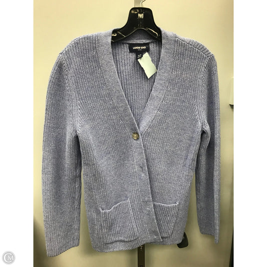Sweater Cardigan By Lands End In Purple, Size: S