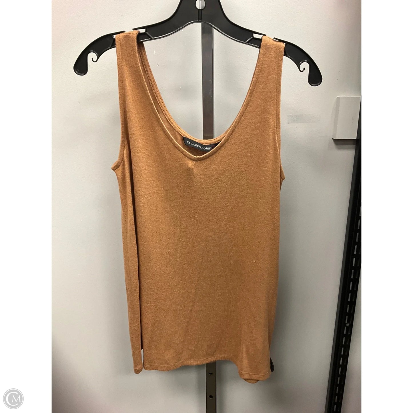 Top Sleeveless By Colleen Lopez In Tan, Size: M