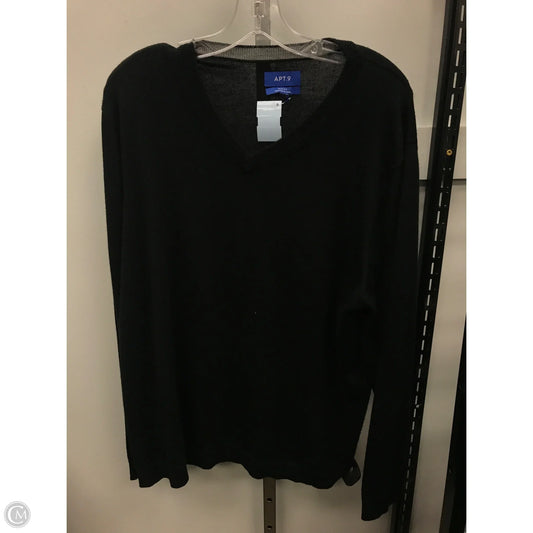Sweater By Apt 9 In Black, Size: Xxl