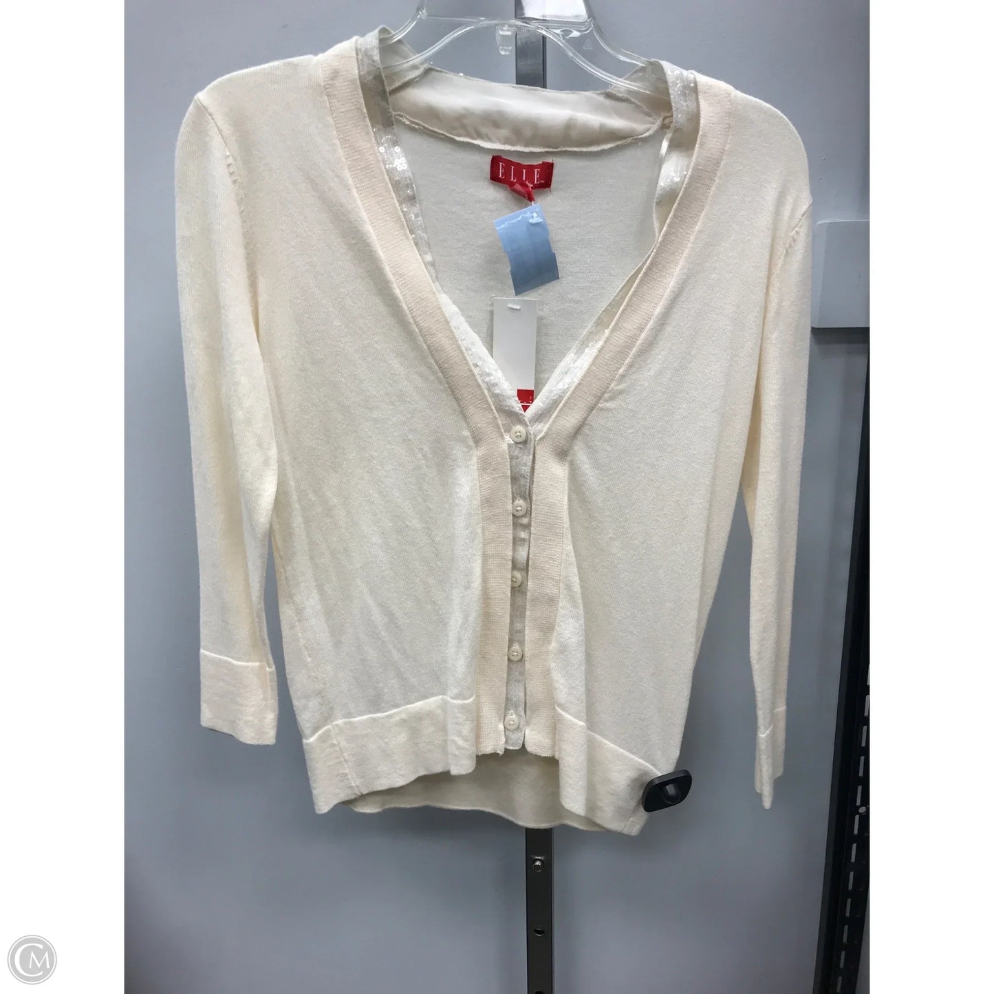 Cardigan By Elle In Cream, Size: S