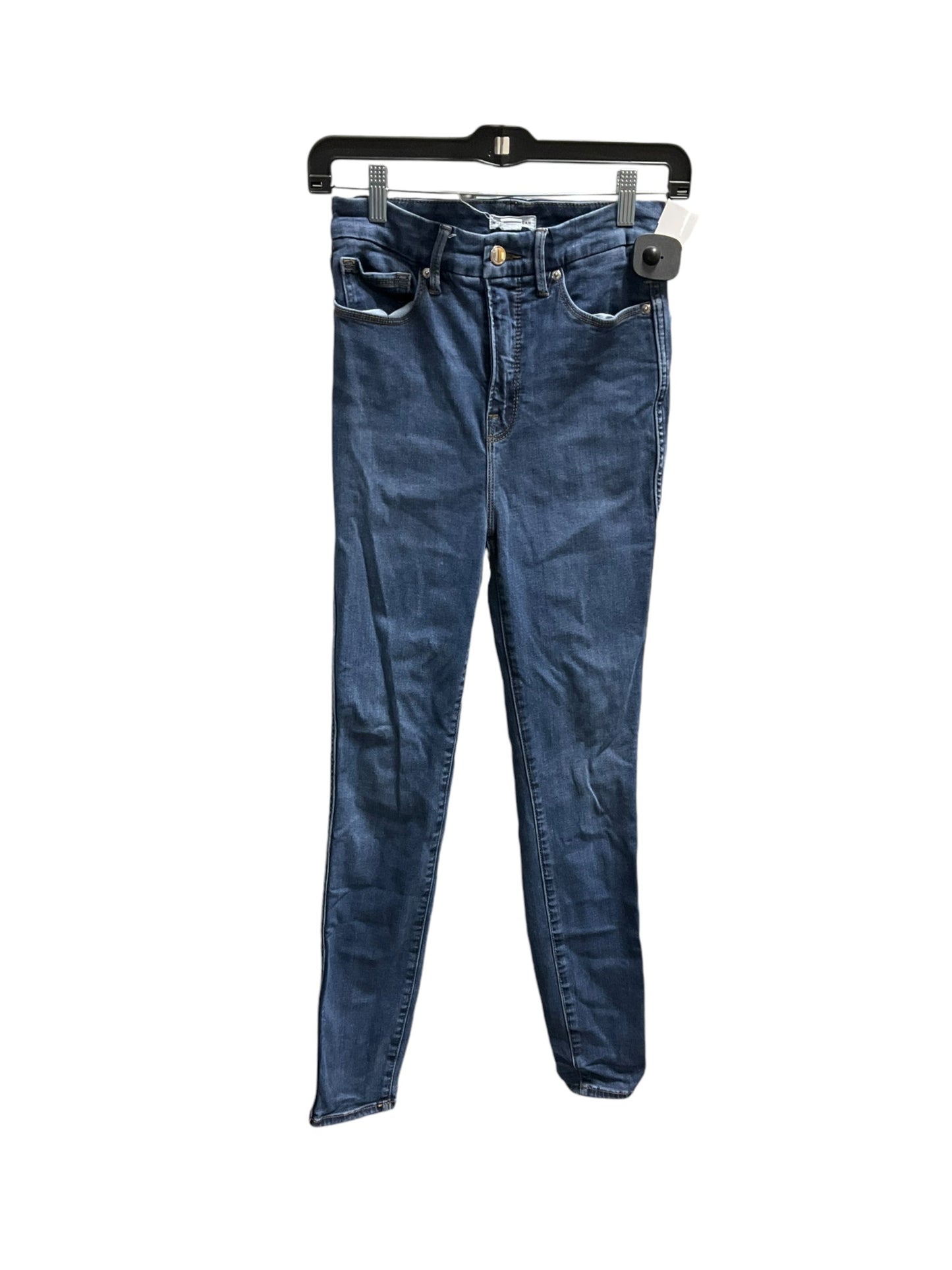 Jeans Skinny By Good American In Blue, Size: 2