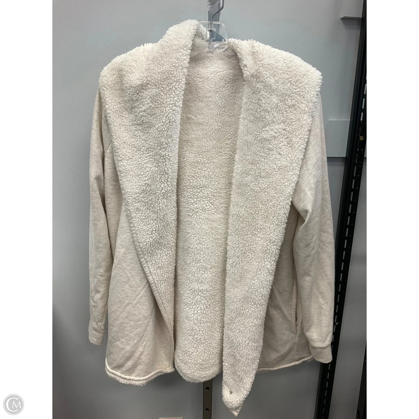 Sweater Cardigan By Gap In Cream, Size: S