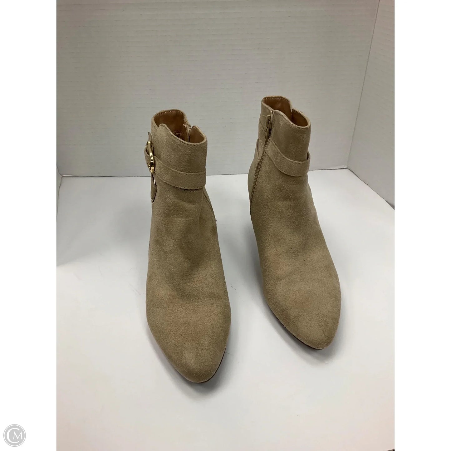 Boots Ankle Heels By Life Stride In Taupe, Size: 6