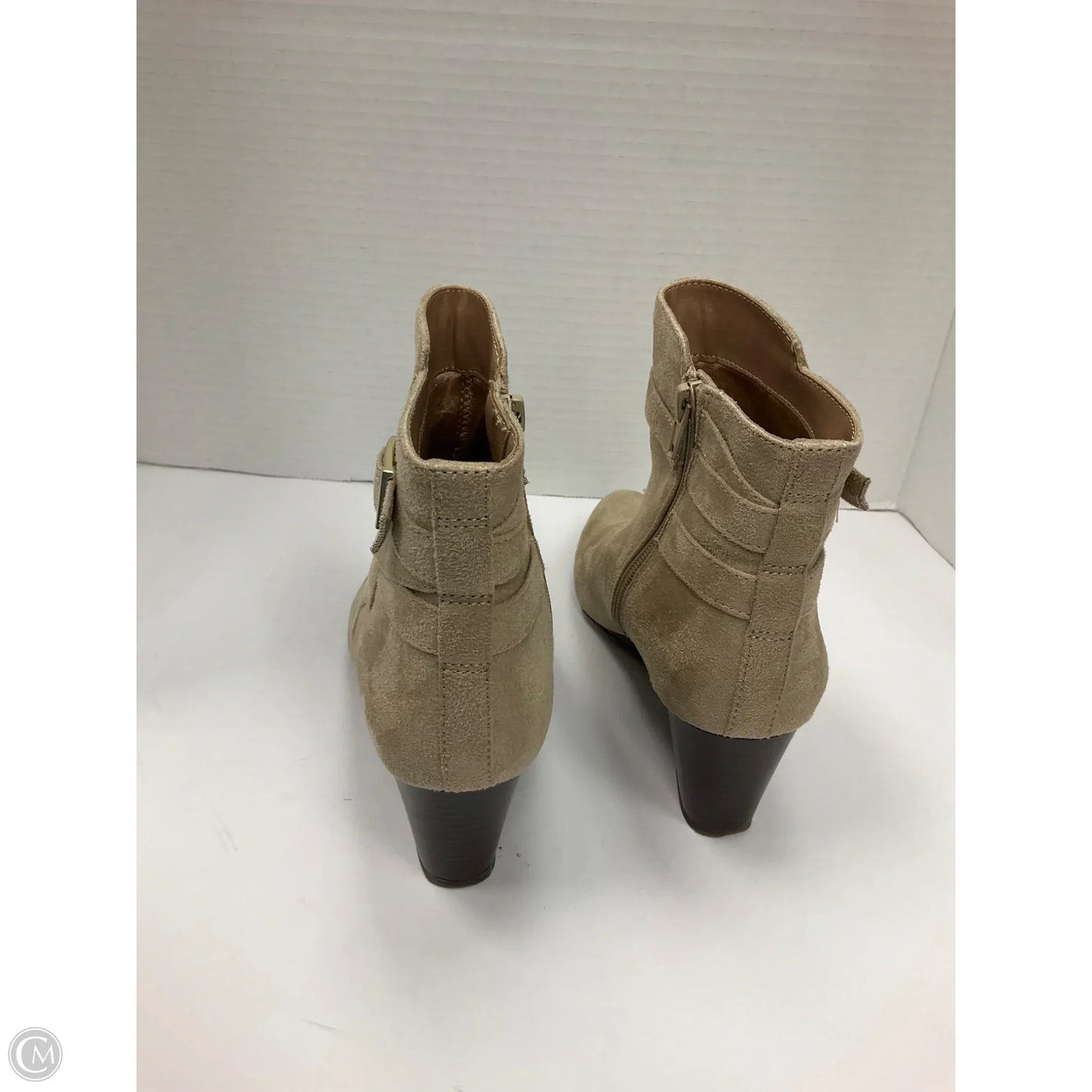 Boots Ankle Heels By Life Stride In Taupe, Size: 6