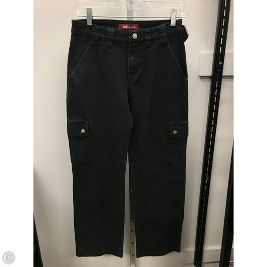 Pants Wide Leg By Lee In Black Denim, Size: 4p