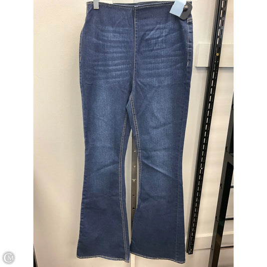 Jeans Flared By Tinseltown In Blue Denim, Size: S