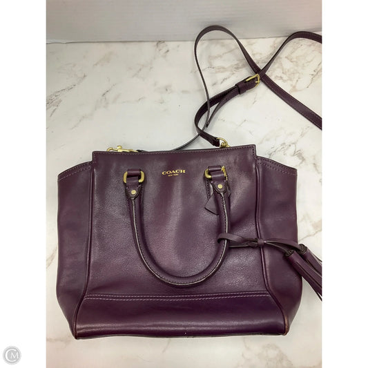 Handbag Designer By Coach, Size: Small