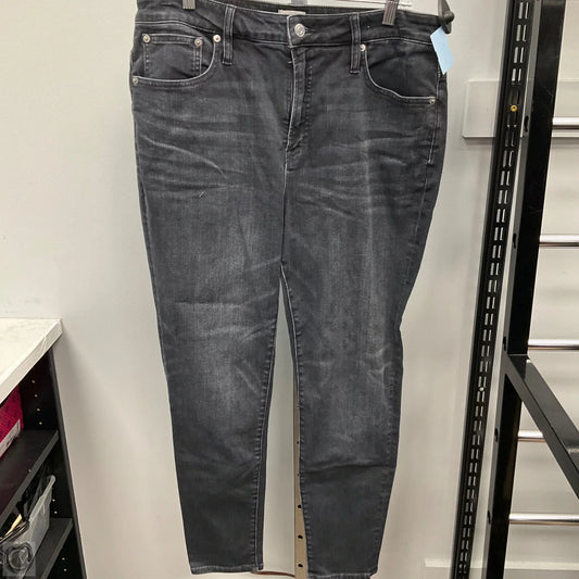 Jeans Skinny By J. Crew In Black Denim, Size: 14