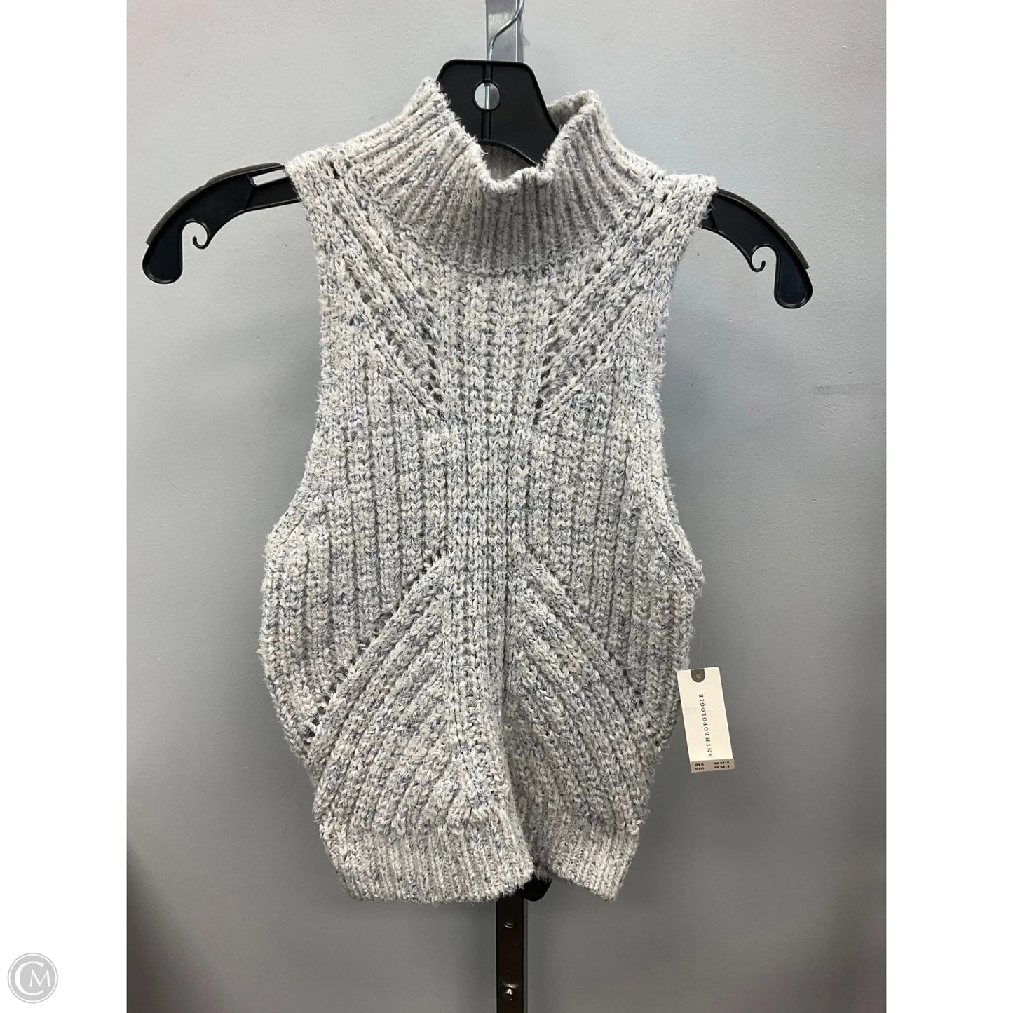 Top Sleeveless By Anthropologie In Blue & Cream, Size: Xs