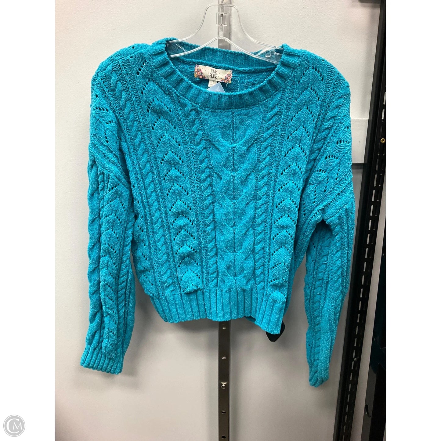 Sweater By Pink Rose In Blue, Size: L