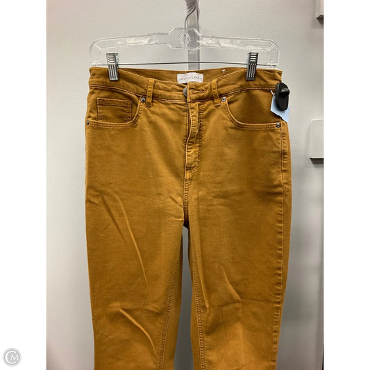 Jeans Skinny By Loft In Gold, Size: 6