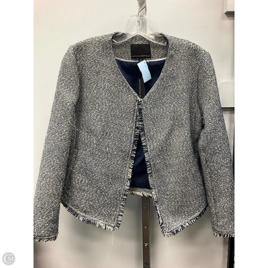 Blazer By Banana Republic In Blue & Grey, Size: 6