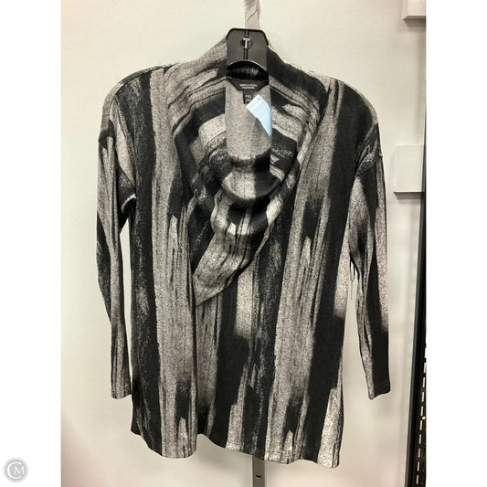 Top Long Sleeve By Simply Vera In Black & Grey, Size: Xsp