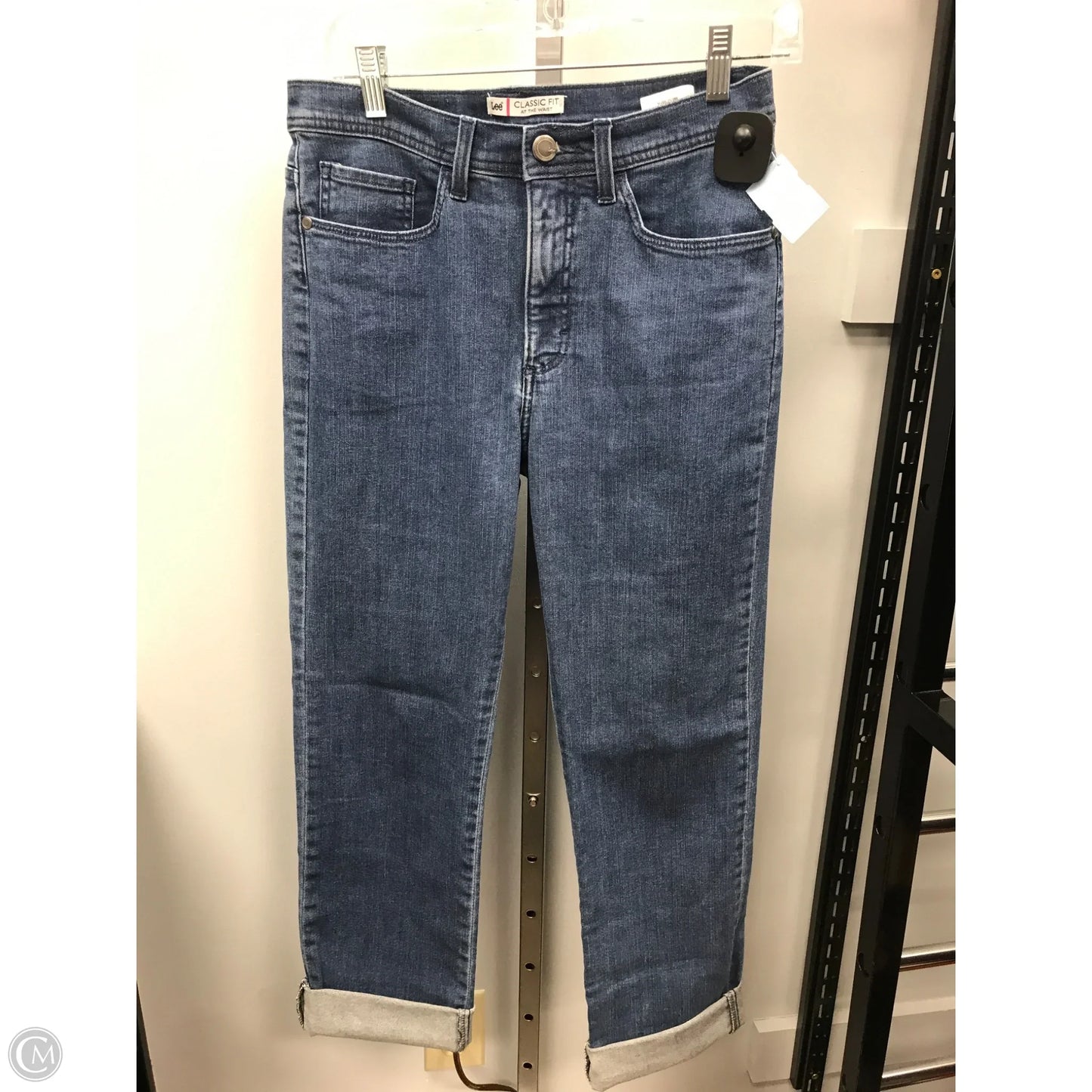 Jeans Straight By Lee In Blue Denim, Size: 6