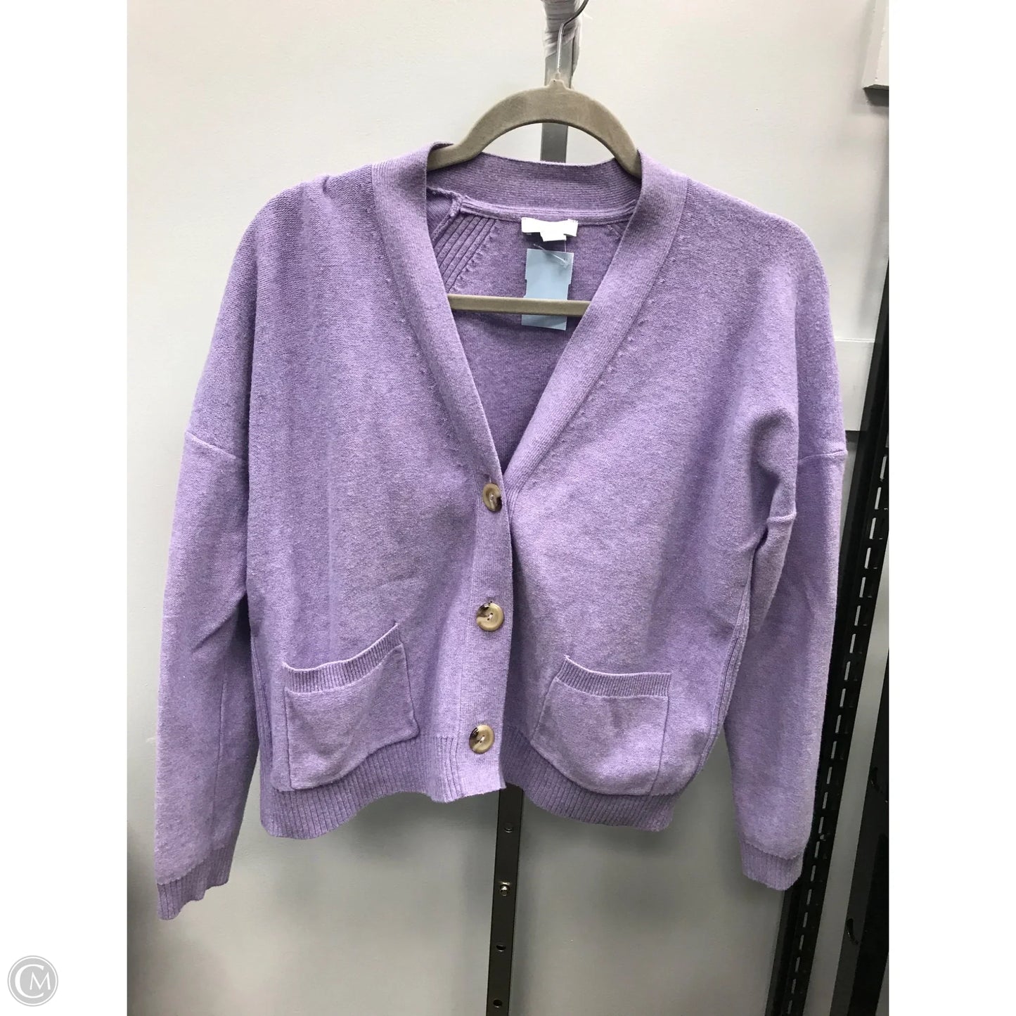 Sweater Cardigan By J. Jill In Purple, Size: Mp
