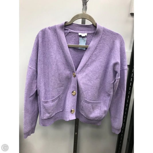 Sweater Cardigan By J. Jill In Purple, Size: Mp