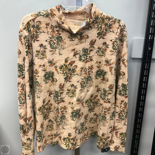 Top Long Sleeve Basic By Laura Scott In Multi-colored, Size: Xl