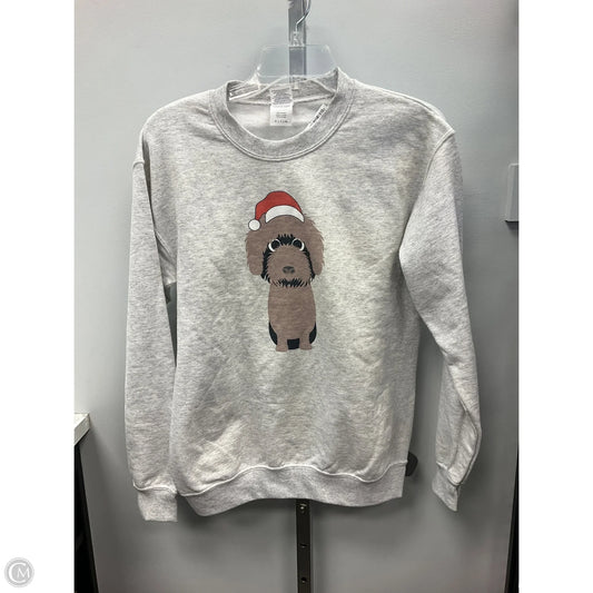 Sweatshirt Crewneck By Gildan In Grey, Size: S