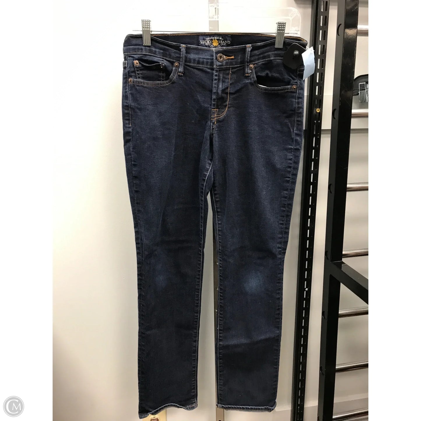 Jeans Straight By Lucky Brand In Blue Denim, Size: 6