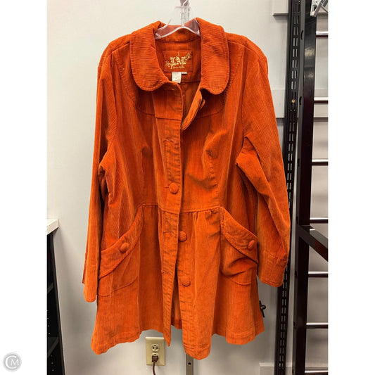 Blazer By Live A Little In Orange, Size: 1x