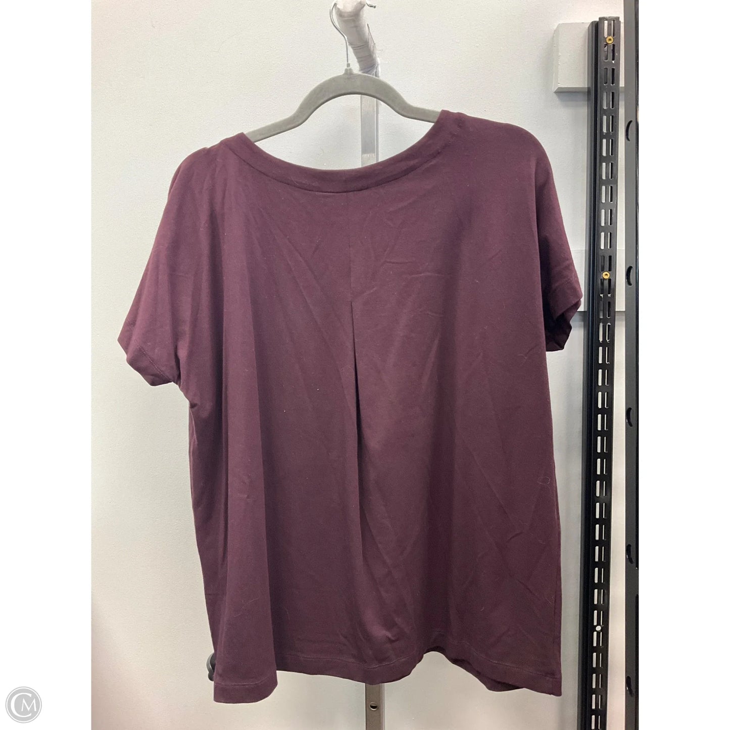 Top Short Sleeve By J. Jill In Purple, Size: L