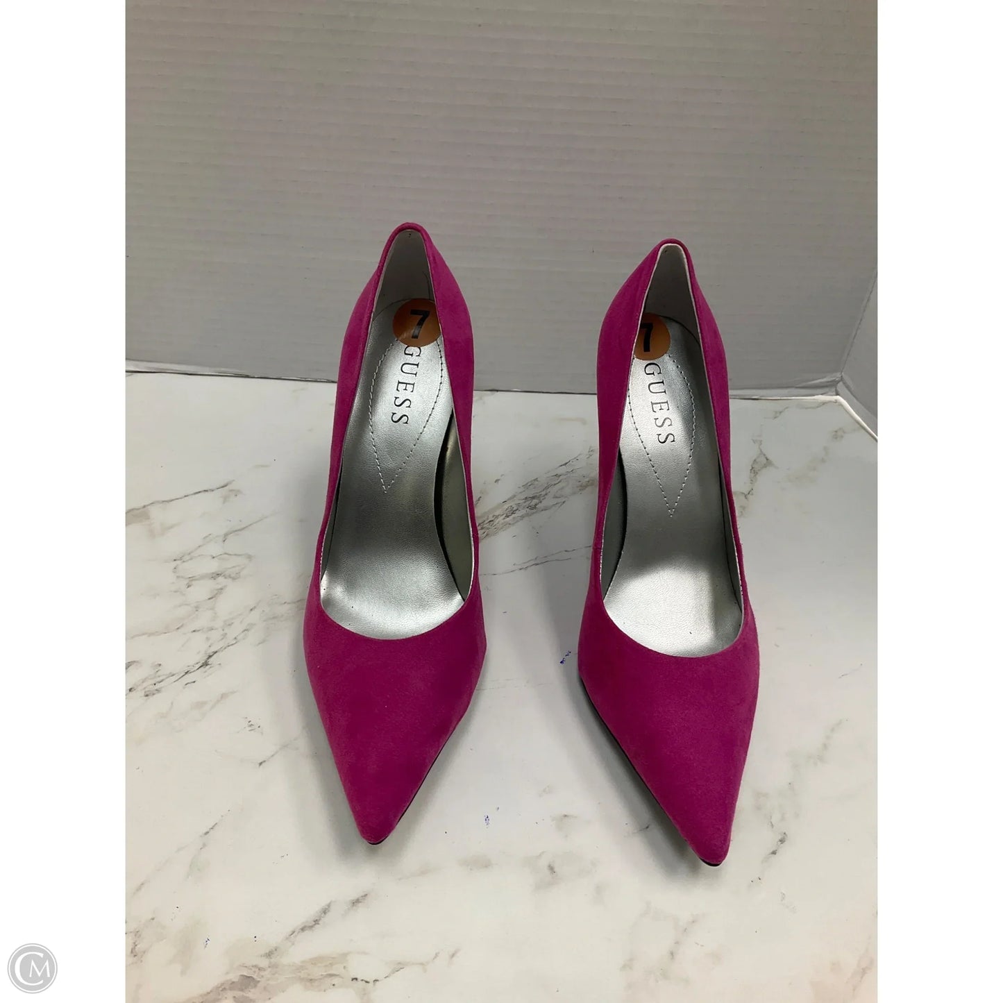 Shoes Heels Stiletto By Guess In Pink, Size: 7