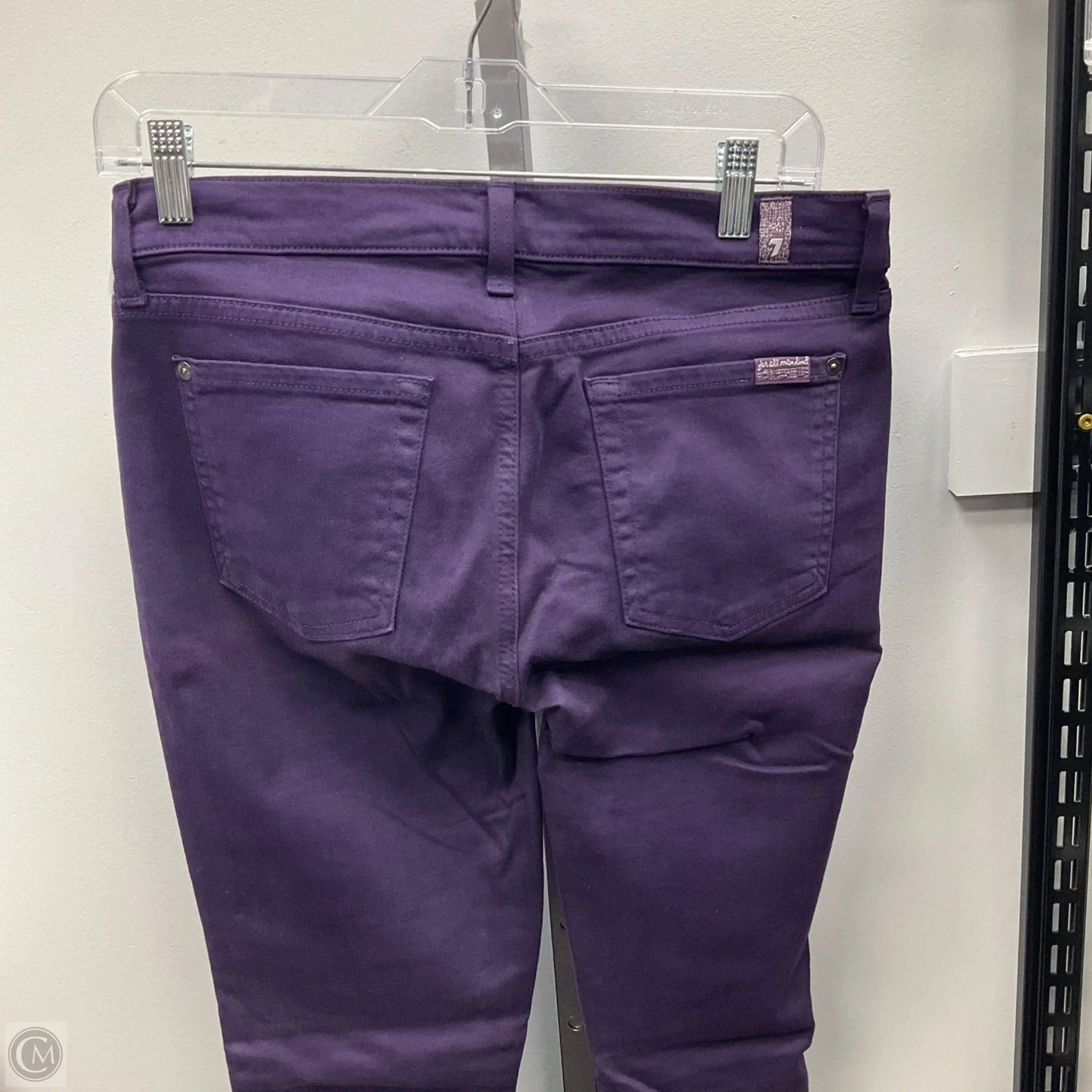 Jeans Jeggings By 7 For All Mankind In Purple, Size: 8