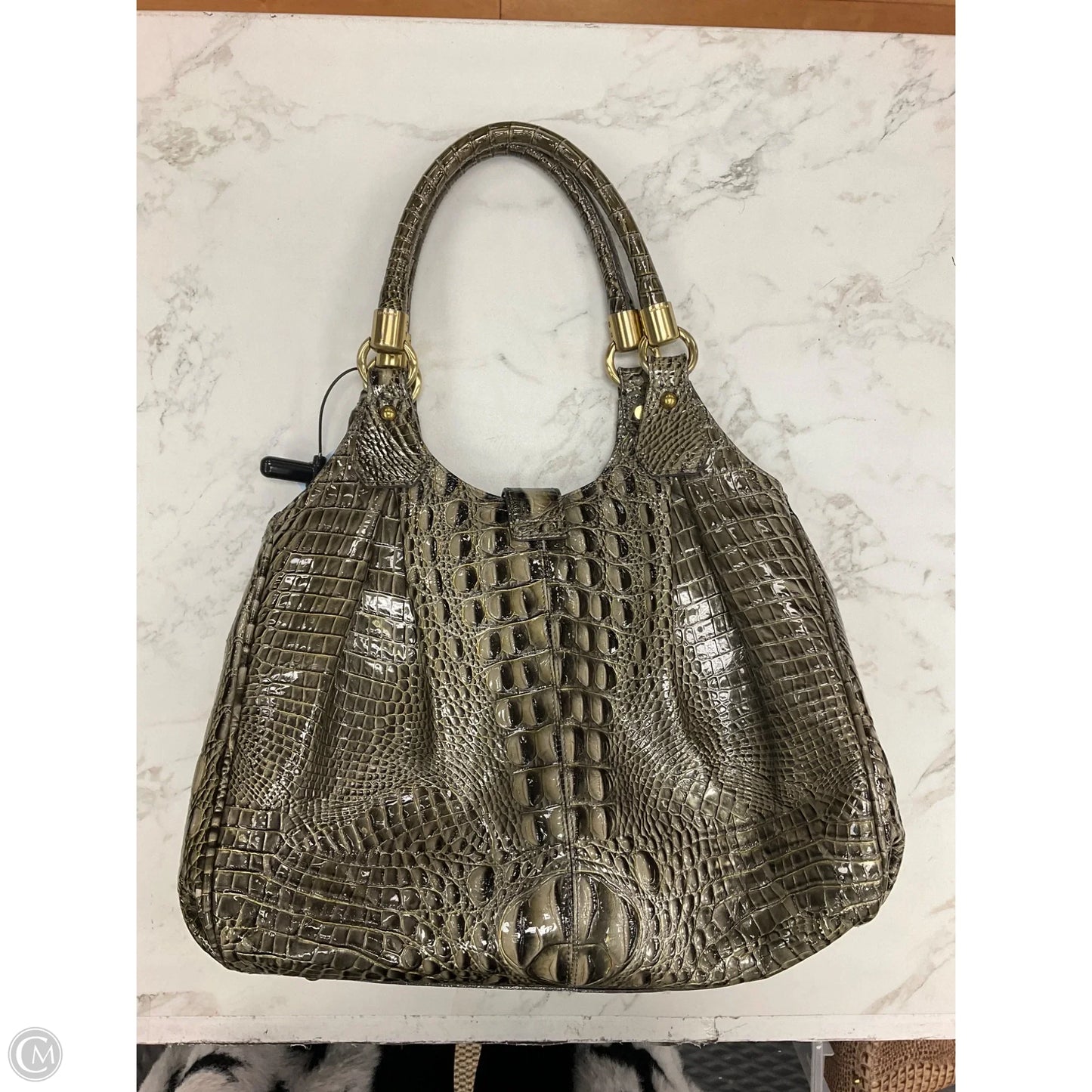 Handbag Designer By Brahmin, Size: Large