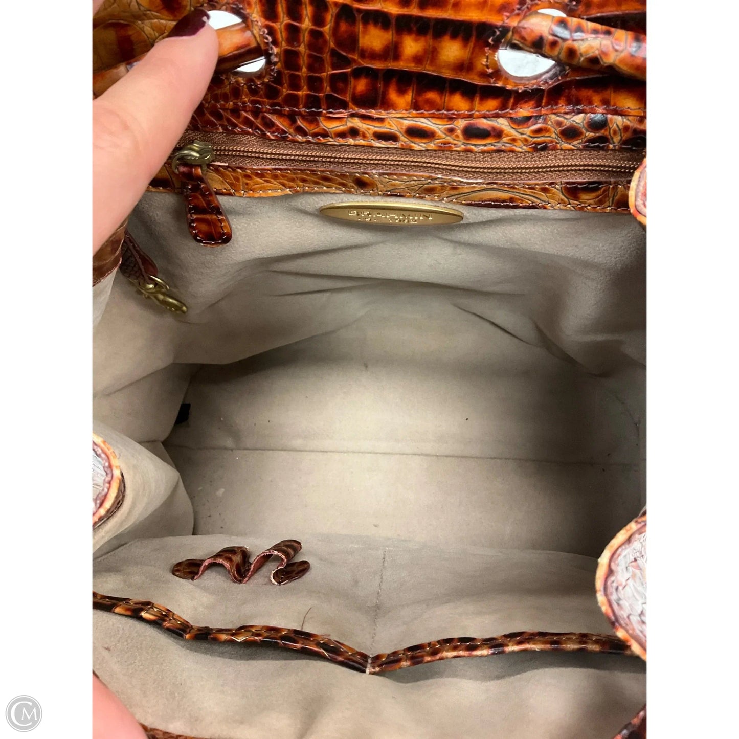 Handbag Designer By Brahmin, Size: Medium