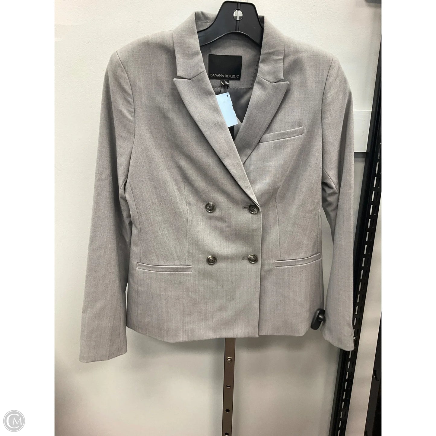 Blazer By Banana Republic In Grey, Size: 0