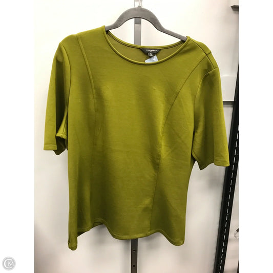 Top Short Sleeve By Banana Republic In Green, Size: Xl