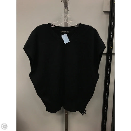 Top Short Sleeve By Banana Republic In Black, Size: L