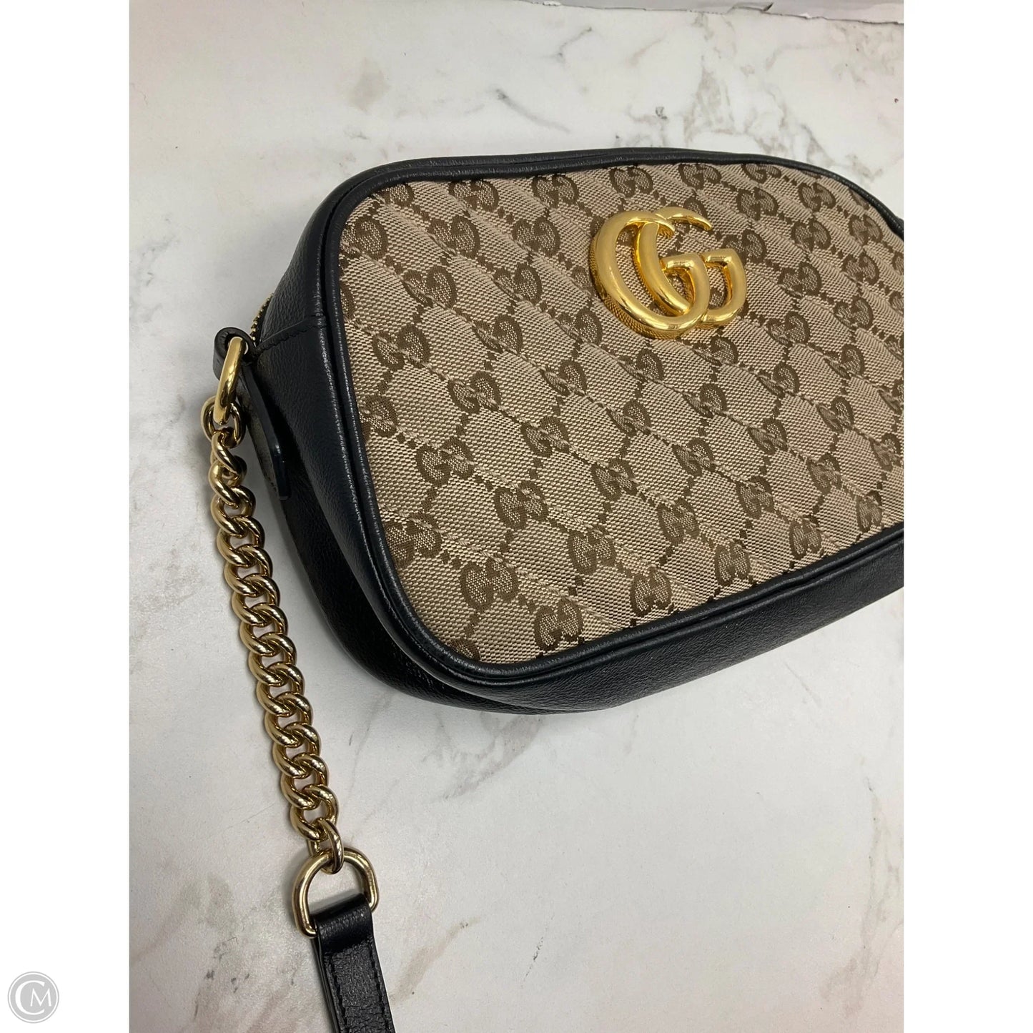 Crossbody Luxury Designer By Gucci, Size: Large