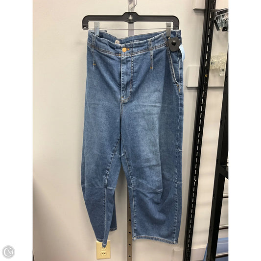 Jeans Wide Leg By Pilcro In Blue Denim, Size: 14
