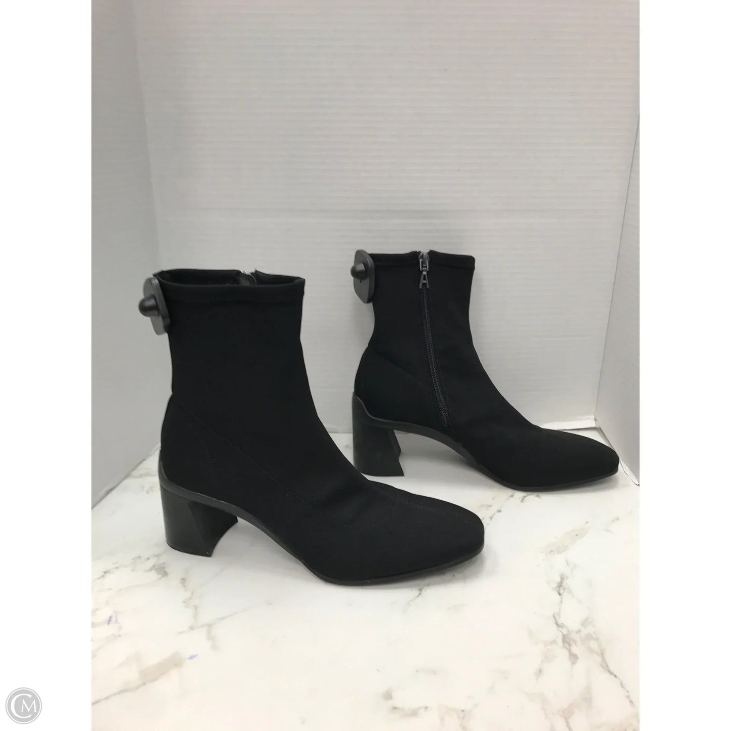 Boots Ankle Heels By Aerosoles In Black, Size: 8.5