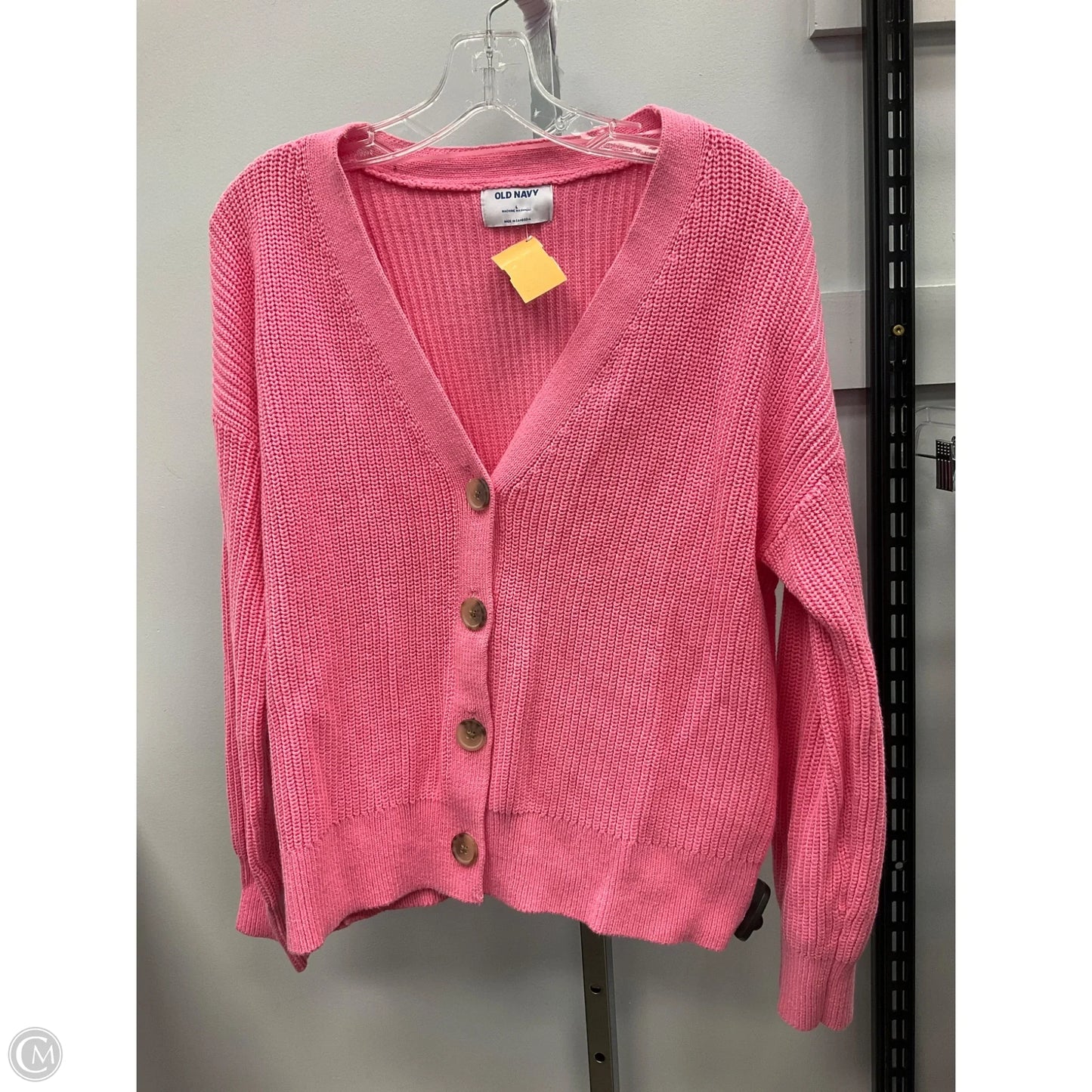 Sweater Cardigan By Old Navy In Pink, Size: L