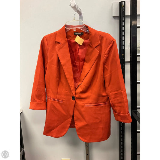 Blazer By Clothes Mentor In Orange, Size: L