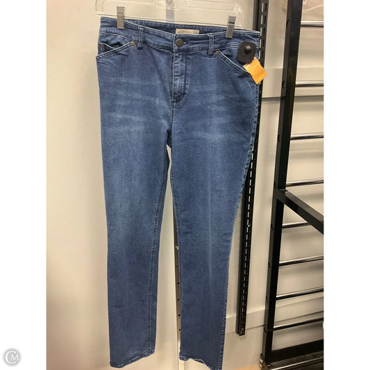 Jeans Straight By J. Jill In Blue Denim, Size: 8l