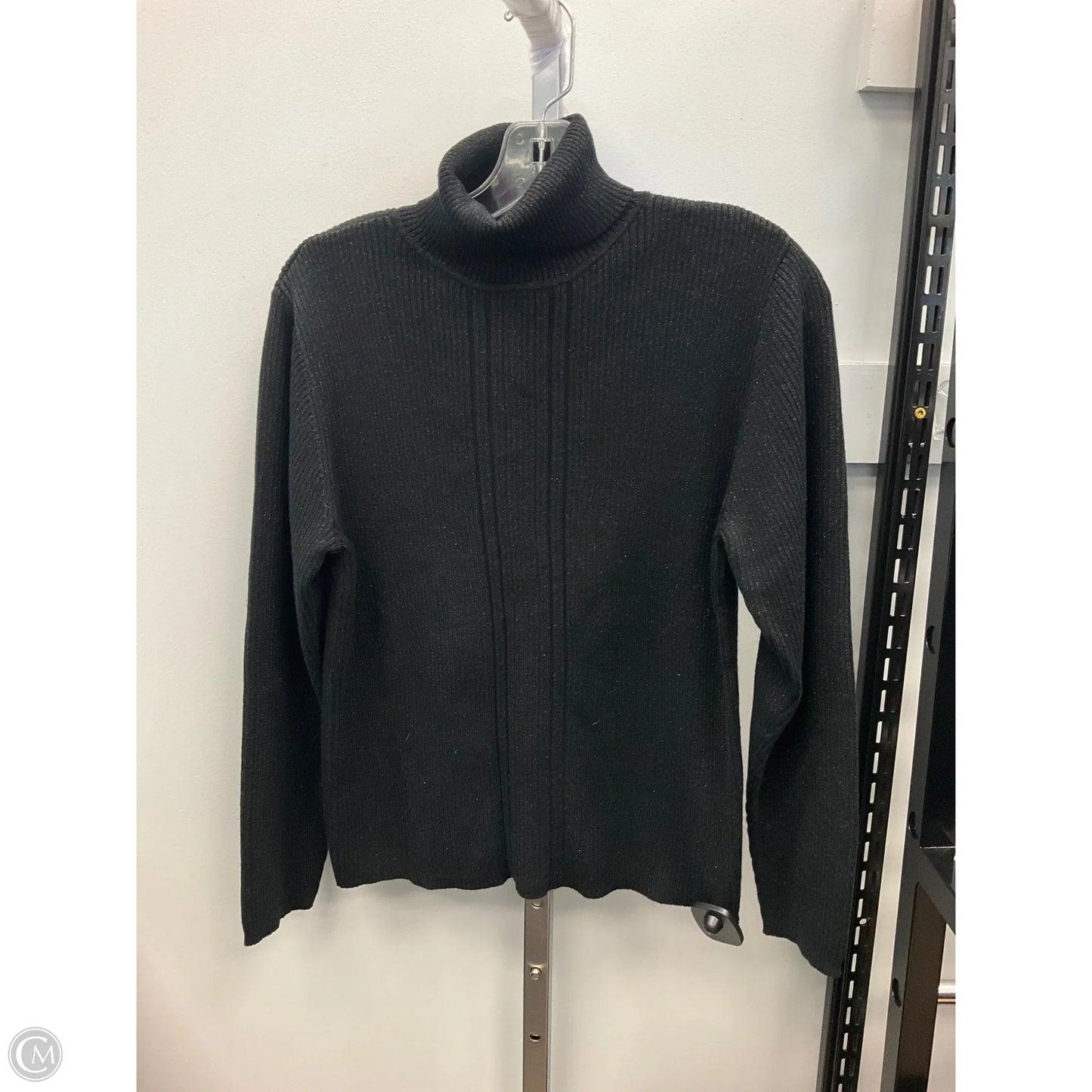 Top Long Sleeve By Liz Claiborne In Black, Size: Lp