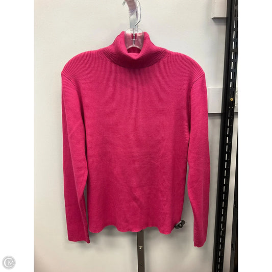 Top Long Sleeve By Sigrid Olsen In Pink, Size: L