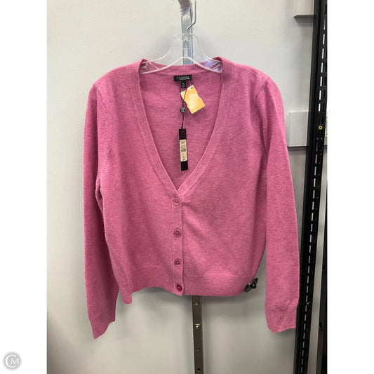 Sweater Cardigan By Talbots In Pink, Size: Xl