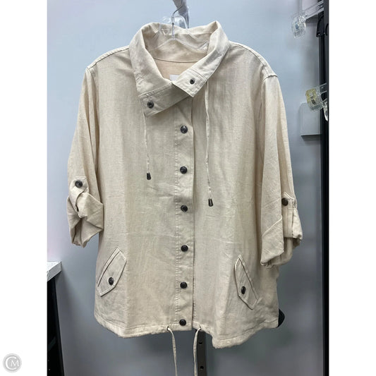 Jacket Other By Cj Banks In Cream, Size: 2x